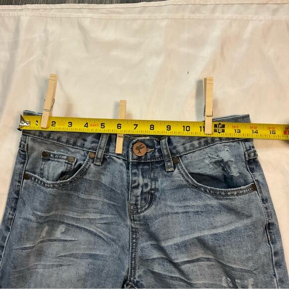 ONE X One Teaspoon Awesome Baggies Medium Rise Jeans 24 Y2K Casual Distressed - Picture 6 of 12